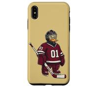 Canard Gardien de Hockey Joueur de Hockey Cartoon Animal Sports Coque pour iPhone XS Max
