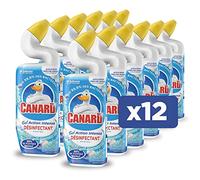 Canard Gel Action Intense 50 per cent PCR, nettoyant et désinfectant pour toilettes, 750 ml, parfum Marine, tue 99,9 per cent des bactéries présentes dans la cuvette des toilettes