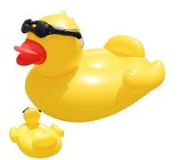 Canard Gonflable géant : Chaise Flottante en PVC Ultra épaisse, Chaise Longue de Piscine géante, Jouet de Radeau d'eau, Flotteur Amusant pour et Adultes avec Construction