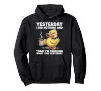 Canard hier je n'ai rien fait et aujourd'hui je finis ce que j'ai Sweat à Capuche