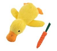 Canard interactif en peluche avec bruit de charlatan, grincement de dents, jouet apaisant pour chiot