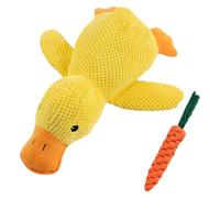 Canard interactif en peluche avec bruit de charlatan, grincement de dents, jouet apaisant pour chiot