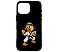 Canard Jaune Taekwondo karaté Amoureux des Animaux garçons Filles Enfants Coque pour iPhone 16 Pro Max