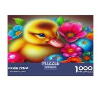 Canard jaune1000 Pièces Aquarelle Puzzle Animaux pour Adultes De Jeu pour Adultes Parfaitpourla Détente Paysagedes QuatreSaisons 38x26cm/1000pcs