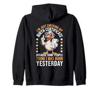 Canard, Je suis en Train de vérifier Mon Certificat de Naissance né Hier Sweat à Capuche