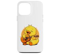 Canard Jouant de la Guitare Graphique Canard garçons Filles Amateurs de Guitare Coque pour iPhone 13 Pro Max