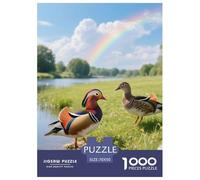 Canard Mandarin Puzzle 1000 Pièces Intermédiaire Adolescents Jeu Stratégique Oiseau Pensée Logique Cadeau Original 70x50cm/1000pcs