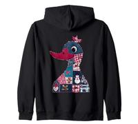 Canard matelassé avec Esprit Patchwork Vacances Sweat à Capuche