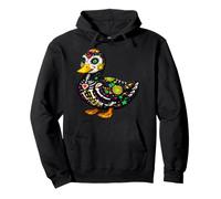 Canard Mexicain Sugar Skull Calavera Viva Mexico Girl Party Sweat à Capuche