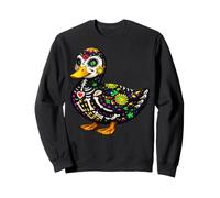 Canard Mexicain Sugar Skull Calavera Viva Mexico Girl Party Sweatshirt