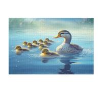 Canard Mignon Puzzle en Bois EnfFourmi 1000 Pièces - Jeu Educatif Motricité Fine Et Concentration - Puzzles pour Adultes （75×50cm）
