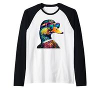 Canard Multicolore Arc-en-ciel Canard Colvert Héron Malard Manche Raglan