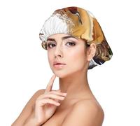 Canard pilet,Bonnet de nuit en satin pour adulte - Bonnet de nuit élastique pour femme, couvre-cheveux de nuit