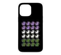 Canard Pixel Art LGBT Genre Queer Drapeau Coque pour iPhone 13 Pro Max