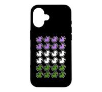 Canard Pixel Art LGBT Genre Queer Drapeau Coque pour iPhone 16