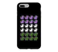 Canard Pixel Art LGBT Genre Queer Drapeau Coque pour iPhone 7 Plus/8 Plus