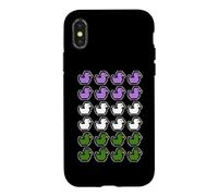 Canard Pixel Art LGBT Genre Queer Drapeau Coque pour iPhone X/XS