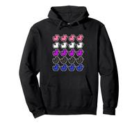 Canard Pixel LGBT Fluidité de Genre Drapeau Sweat à Capuche