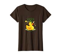 Canard Porte-Bonheur : Charmant Canard en Caoutchouc pour la Saint-Patrick T-Shirt, Femme, Marron, XXL
