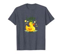 Canard Porte-Bonheur : Charmant Canard en Caoutchouc pour la Saint-Patrick T-Shirt, Homme, Bleu Chiné, XXL