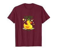 Canard Porte-Bonheur : Charmant Canard en Caoutchouc pour la Saint-Patrick T-Shirt, Homme, Marron, L