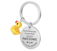 Canard Porte-Clés Bagages Décor - Breloques de sac inspirantes Parfois, vous oubliez que vous êtes FORMIDABLE. Cadeau mignon.