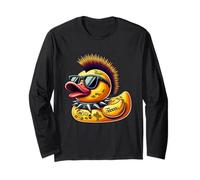Canard Punk Rockeur Amateur de Canard Mignon propriétaire de Canard caneton Manche Longue