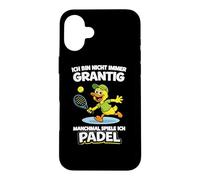 Canard Rigolo du Padel - Pas Toujours Grincheux, Je Joue Au Coque pour iPhone 16 Plus
