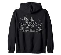 Canard Siffleur Dessin Ornithologue Sweat à Capuche