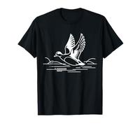 Canard Siffleur Line Art Ornithologue T-Shirt
