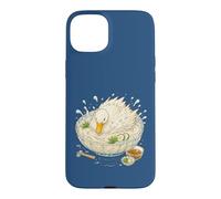 Canard Somen Design Drôle Nouilles Japonaises Coque pour iPhone 15 Plus