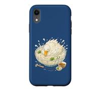 Canard Somen Design Drôle Nouilles Japonaises Coque pour iPhone XR