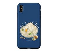 Canard Somen Design Drôle Nouilles Japonaises Coque pour iPhone XS Max