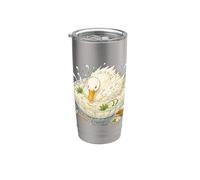 Canard Somen Design Drôle Nouilles Japonaises Gobelet isotherme en acier inoxydable double paroi