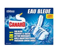 CANARD WC - Bloc Nettoyant 5-en-1 pour des WC Frais et Protégés, Effet Eau Bleue (Lot de 2) - Le lot de 4