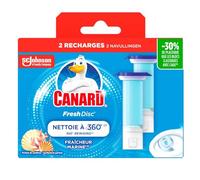 CANARD WC - Bloc WC Fraîcheur Marine, Nettoyage Durable et Parfum Revitalisant (2x6 Disques) - Le Lot De 3