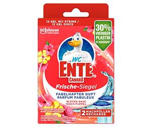 Canard WC Fraîcheur Label, 2 recharges Fleur Oasis, 1er Pack (2 x 36 ml)