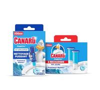 Canard Wc Fresh Disc Marine - Bloc Sans Cage Nettoyant WC - Dure 3x Plus Longtemps Qu'un Bloc Classique - 1 Applicateur + 3 Recharges