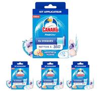 Canard WC Fresh disc marine - L'applicateur et la recharge (Lot de 4)