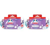 Canard Wc Fresh Disc Recharges Fraîcheur Lavande - Bloc Sans Cage Nettoyant WC - 2 Recharges (Lot de 2)