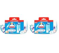 Canard WC Fresh Disc Recharges Fraîcheur Marine - Bloc WC Sans Cage Nettoyant - Nettoie à 360° - Nouvel Emballage 100% Carton - 2 Recharges (Lot de 2)