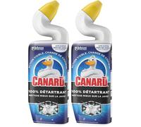 Canard WC Gel 100% Détartrant Nettoie Mieux Que La Javel Action Visible,de Couleur 1 750 ml (Lot de 2) Détartrant