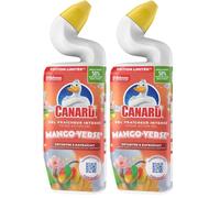Canard® WC Gel Action Intense Edition Limitée Tropical Adventure - Gel Nettoyant et Désinfectant - Tue 99,9% des Bactéries - 1 Gel 750ML (Lot de 2)