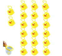 Canards De Bathtub, Pêche Bathtub Douche, Jouet De Pêche pour Le Bain, Canard en Caoutchouc Jouet, 20 Pièces Jeu en Extérieur pour Développement Sensoriel