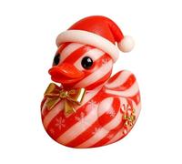 Canards de Noël - Ornements de canard | Décorations de vacances mignonnes Figurines d'animaux avec structure en sucre d'orge pour la maison festive, table d'exposition, cheminée, chambre d'enfant