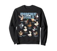 Canards du Monde Races de sauvagine Amoureux des Animaux Mignon Canard Sweatshirt