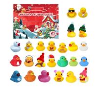 Canards En Caoutchouc De Noël - Calendrier De L’Avent 24 Jours, De B | Canards En Caoutchouc De Noël - Pour Un Compte À Rebours | 24 Jours, De Bain, Thème Festif, Idée Cadeau
