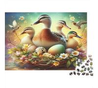 Canards et œufs Puzzle 1000 Pièces Papier recyclé pour Adultes Puzzle pour Adultes Impossible Difficile Stimulant Jeu Familial Amusant Excellente idée Cadeau 70x50cm/1000pcs