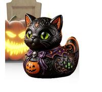 Canards Halloween Robustes - Déco Canard Chat Noir Bureau Centre de Table M