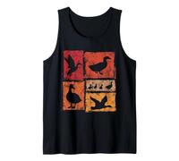 Canards rétro Animaux de la Ferme Graphique pour Fermier de Canard Débardeur